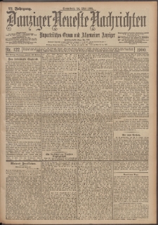 Danziger Neueste Nachrichten : unparteiisches Organ und allgemeiner Anzeiger 122/1900