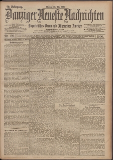 Danziger Neueste Nachrichten : unparteiisches Organ und allgemeiner Anzeiger 123/1900
