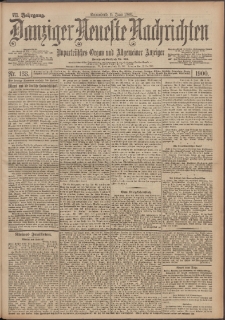 Danziger Neueste Nachrichten : unparteiisches Organ und allgemeiner Anzeiger 133/1900