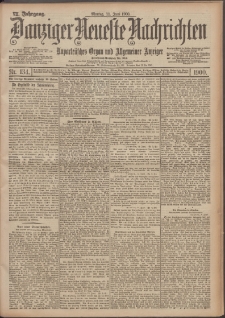 Danziger Neueste Nachrichten : unparteiisches Organ und allgemeiner Anzeiger 134/1900