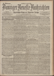 Danziger Neueste Nachrichten : unparteiisches Organ und allgemeiner Anzeiger 135/1900