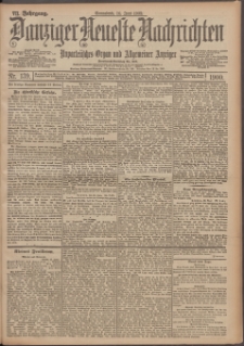 Danziger Neueste Nachrichten : unparteiisches Organ und allgemeiner Anzeiger 139/1900