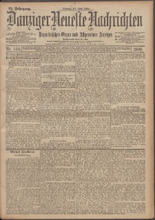 Danziger Neueste Nachrichten : unparteiisches Organ und allgemeiner Anzeiger 140/1900