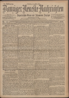 Danziger Neueste Nachrichten : unparteiisches Organ und allgemeiner Anzeiger 147/1900