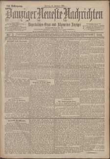 Danziger Neueste Nachrichten : unparteiisches Organ und allgemeiner Anzeiger 3/1901