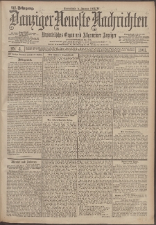 Danziger Neueste Nachrichten : unparteiisches Organ und allgemeiner Anzeiger 4/1901