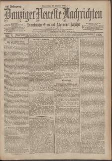 Danziger Neueste Nachrichten : unparteiisches Organ und allgemeiner Anzeiger 8/1901