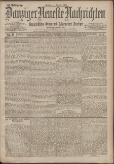 Danziger Neueste Nachrichten : unparteiisches Organ und allgemeiner Anzeiger 9/1901