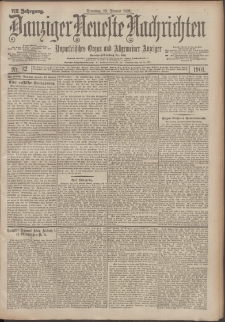 Danziger Neueste Nachrichten : unparteiisches Organ und allgemeiner Anzeiger 12/1901