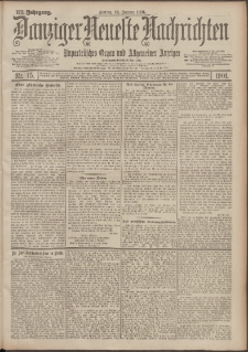 Danziger Neueste Nachrichten : unparteiisches Organ und allgemeiner Anzeiger 15/1901