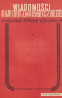 Wiadomości Handlu Zagranicznego : dwutygodnik informacji gospodarczych, 1951 nr 28