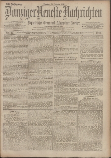 Danziger Neueste Nachrichten : unparteiisches Organ und allgemeiner Anzeiger 17/1901