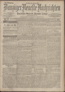 Danziger Neueste Nachrichten : unparteiisches Organ und allgemeiner Anzeiger 18/1901