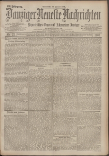 Danziger Neueste Nachrichten : unparteiisches Organ und allgemeiner Anzeiger 22/1901