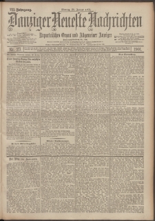 Danziger Neueste Nachrichten : unparteiisches Organ und allgemeiner Anzeiger 23/1901