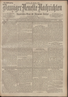 Danziger Neueste Nachrichten : unparteiisches Organ und allgemeiner Anzeiger 24/1901