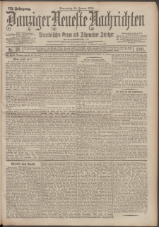 Danziger Neueste Nachrichten : unparteiisches Organ und allgemeiner Anzeiger 26/1901