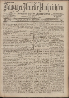 Danziger Neueste Nachrichten : unparteiisches Organ und allgemeiner Anzeiger 30/1901