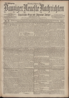 Danziger Neueste Nachrichten : unparteiisches Organ und allgemeiner Anzeiger 31/1901