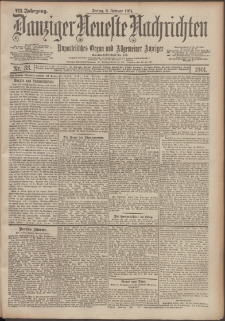 Danziger Neueste Nachrichten : unparteiisches Organ und allgemeiner Anzeiger 33/1901
