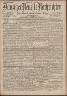 Danziger Neueste Nachrichten : unparteiisches Organ und allgemeiner Anzeiger 36/1901