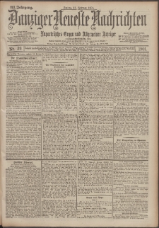 Danziger Neueste Nachrichten : unparteiisches Organ und allgemeiner Anzeiger 39/1901