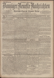 Danziger Neueste Nachrichten : unparteiisches Organ und allgemeiner Anzeiger 40/1901