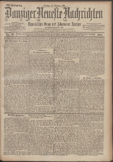 Danziger Neueste Nachrichten : unparteiisches Organ und allgemeiner Anzeiger 41/1901
