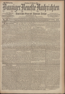 Danziger Neueste Nachrichten : unparteiisches Organ und allgemeiner Anzeiger 42/1901