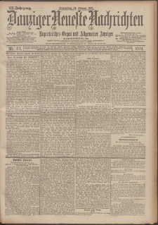 Danziger Neueste Nachrichten : unparteiisches Organ und allgemeiner Anzeiger 44/1901