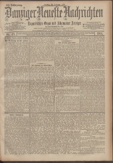 Danziger Neueste Nachrichten : unparteiisches Organ und allgemeiner Anzeiger 45/1901
