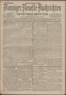 Danziger Neueste Nachrichten : unparteiisches Organ und allgemeiner Anzeiger 50/1901