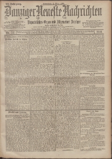 Danziger Neueste Nachrichten : unparteiisches Organ und allgemeiner Anzeiger 52/1901