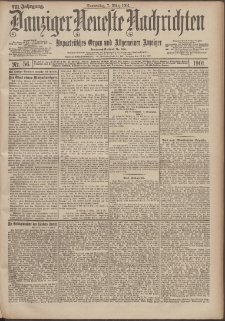 Danziger Neueste Nachrichten : unparteiisches Organ und allgemeiner Anzeiger 56/1901