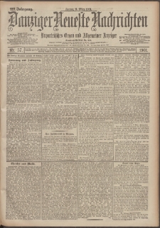 Danziger Neueste Nachrichten : unparteiisches Organ und allgemeiner Anzeiger 57/1901
