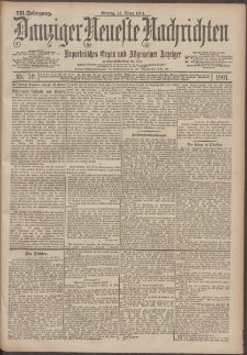 Danziger Neueste Nachrichten : unparteiisches Organ und allgemeiner Anzeiger 59/1901