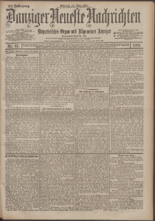 Danziger Neueste Nachrichten : unparteiisches Organ und allgemeiner Anzeiger 60/1901