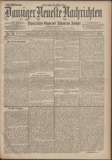 Danziger Neueste Nachrichten : unparteiisches Organ und allgemeiner Anzeiger 62/1901