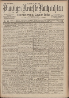Danziger Neueste Nachrichten : unparteiisches Organ und allgemeiner Anzeiger 70/1901