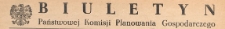 Biuletyn Państwowej Komisji Planowania Gospodarczego, 1954.01.12 nr 1