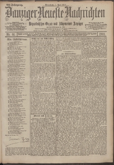 Danziger Neueste Nachrichten : unparteiisches Organ und allgemeiner Anzeiger 81/1901
