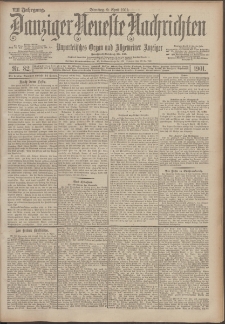 Danziger Neueste Nachrichten : unparteiisches Organ und allgemeiner Anzeiger 82/1901