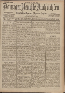 Danziger Neueste Nachrichten : unparteiisches Organ und allgemeiner Anzeiger 84/1901