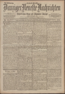 Danziger Neueste Nachrichten : unparteiisches Organ und allgemeiner Anzeiger 85/1901