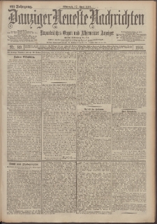 Danziger Neueste Nachrichten : unparteiisches Organ und allgemeiner Anzeiger 89/1901