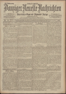 Danziger Neueste Nachrichten : unparteiisches Organ und allgemeiner Anzeiger 91/1901