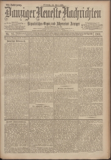 Danziger Neueste Nachrichten : unparteiisches Organ und allgemeiner Anzeiger 95/1901