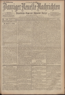 Danziger Neueste Nachrichten : unparteiisches Organ und allgemeiner Anzeiger 100/1901