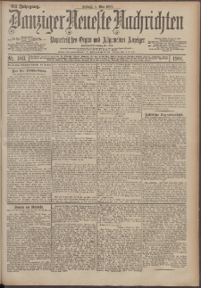 Danziger Neueste Nachrichten : unparteiisches Organ und allgemeiner Anzeiger 103/1911