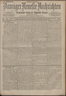 Danziger Neueste Nachrichten : unparteiisches Organ und allgemeiner Anzeiger 105/1901